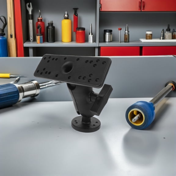 DEEPCRAFF Adjustable Rotating Fishfinder Mount for Kayaks and Boats with Universal Black Clamp