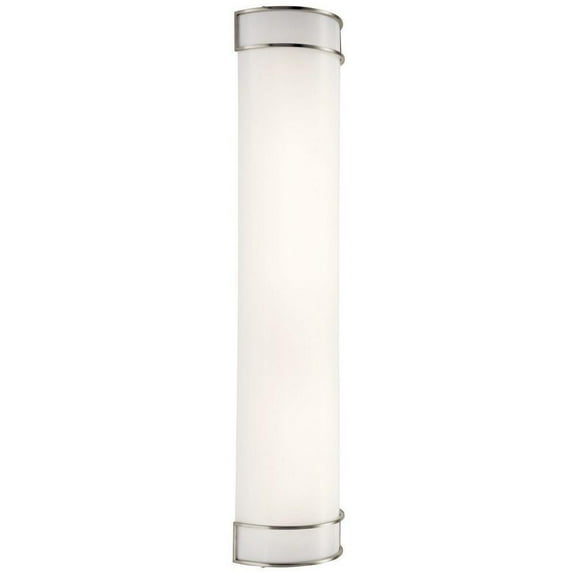 1 Light Half Cylinder Wall Sconce with Acrylic Glass-16 inches H By 7 inches W-Brushed Nickel Finish Bailey Street Home 147-Bel-2748696