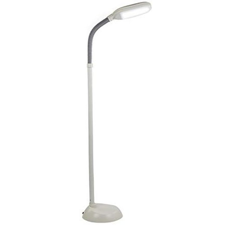 Brightech Litespan Led Bright Reading And Craft Floor Lamp Modern Standing Pole Light Gooseneck Dimmable Adjustable Task Lighting Great In