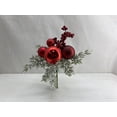 thumbnail image 4 of Senmasine, surtido de púas navideñas artificiales de bayas rojas con piñas, arreglo Floral, corona, decoración navideña de invierno, 4 of 4