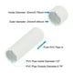 thumbnail image 4 of Adaptador de tapón de extremo de tubo Uxcell, grado de muebles, 6 3/4", 4 of 7