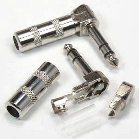 ACCL 1/4 inch Stereo Right Angle Plug, 2 Pack