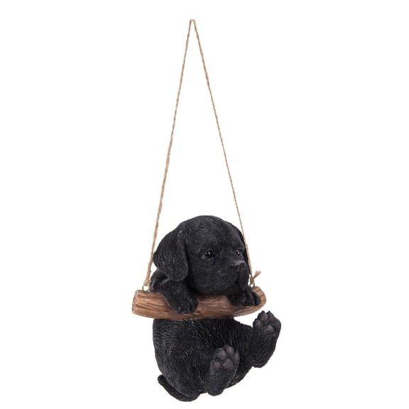 Hi-Line Gifts 5" Lab Puppy Outdoor Garden Hanging Figurine