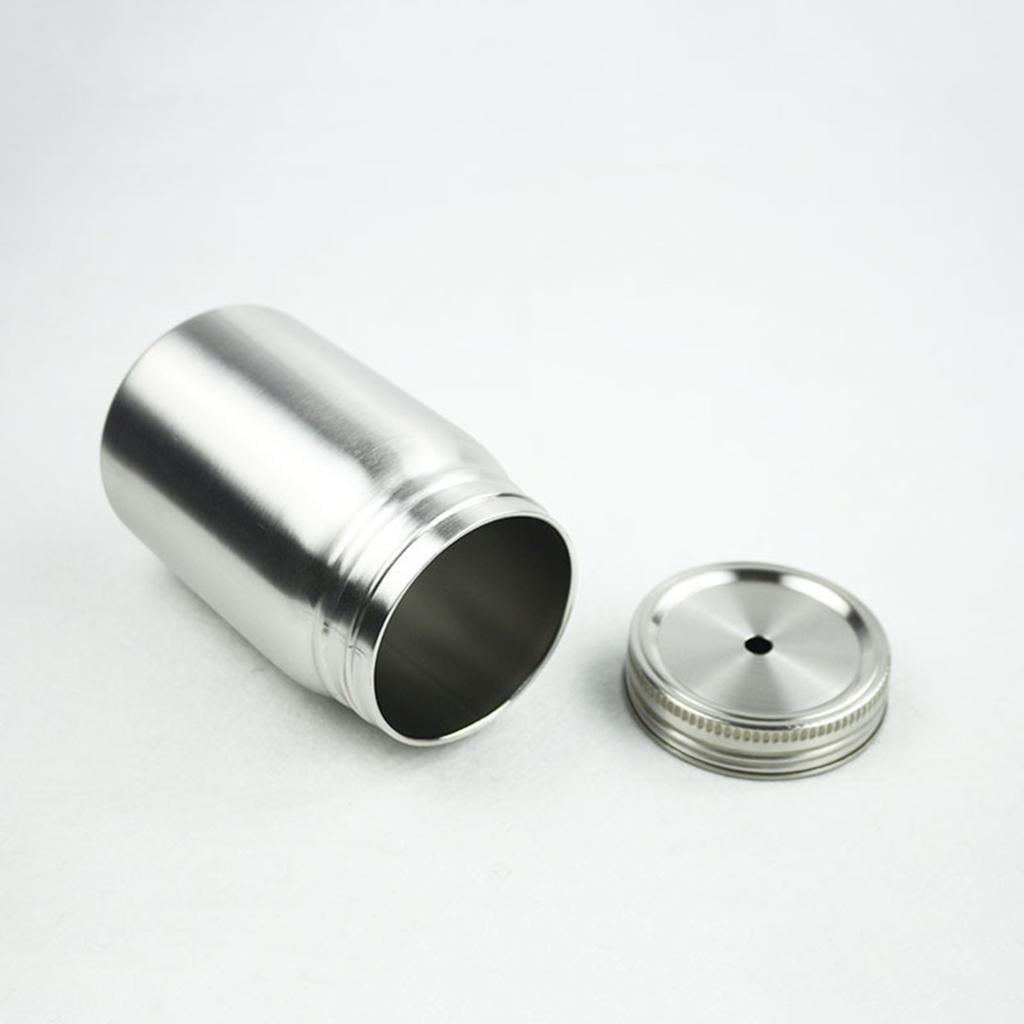 Stainless Steel Mason Jar Unbreakable Tumbler Dishwasher Safe Beverage Travel