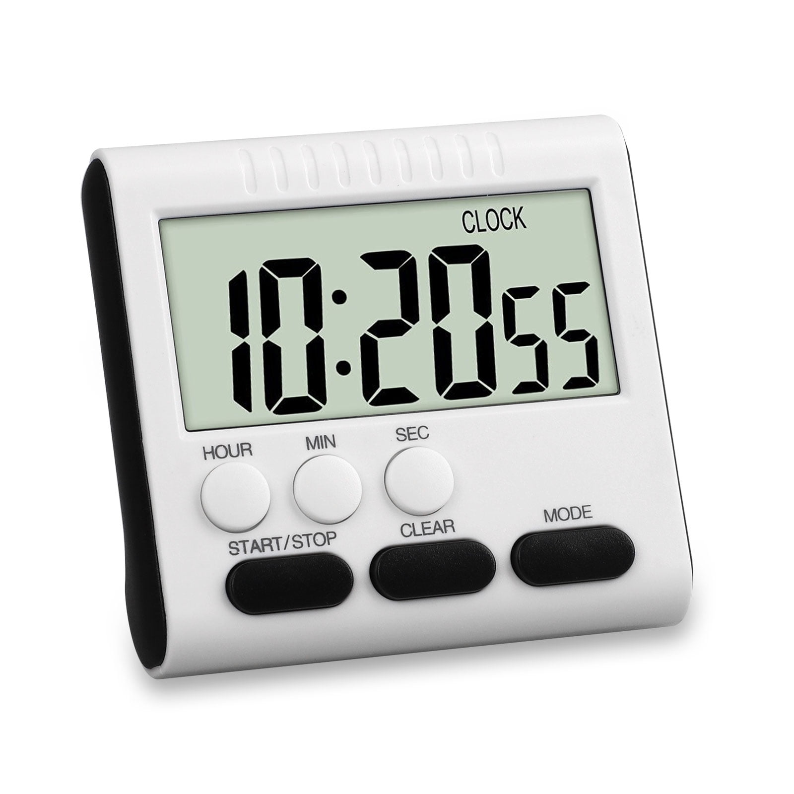 Portable Dual Display Channel Digital LCD Magnetic Countdown Clock Alarm Timer