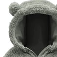 thumbnail image 5 of hengsof Bear Ears Shape Fleece Warm Hoodies Clothes Toddler Zip-up Light Jacket Fall Winter Sweatshirt Outwear for Baby, 5 of 5