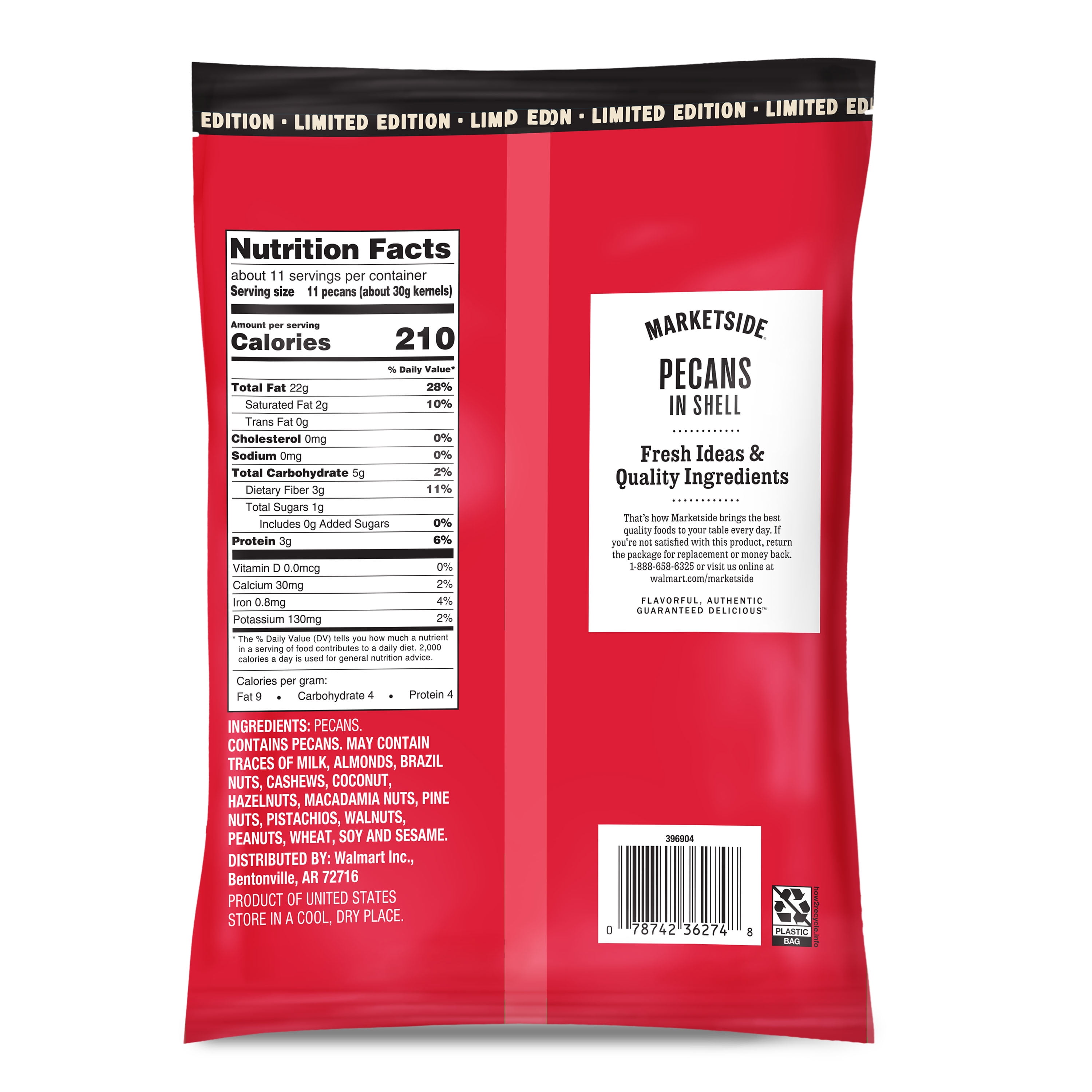 Marketside In-Shell Pecans, 12 oz