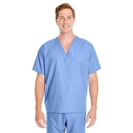 Harriton Adult Restore 49 Oz Scrub Top CIEL Blue M Style M897 Original Label