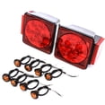 thumbnail image 2 of Led Pair Trailer Square Tail Light under 80 Inches & (8) 3/4 Inches Amber Side Marker Lights, 2 of 7
