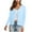 Light Blue, variant on XFLWAM Cardigan Sweaters for Women V Neck Scalloped Long Sleeve Button Down Knit Cardigan Casual Lightweight Shrugs Sweater Jackets Dark Blue M