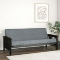 thumbnail image 4 of RealRooms Elbi Full Size Wood Arm and Black Metal Futon Frame, Espresso, 4 of 9