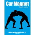 thumbnail image 1 of Magnets in Motion Wrestler Car Magnet Black, 1 of 4