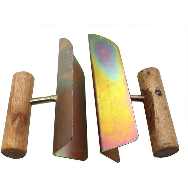 Concrete Finishing Corner Trowel, External Corner Trowel Galvanized Steel for Perfect Outside Corner, Easy Inside Corner Drywall Tools Stainless Steel