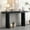 Black, variant on Harper & Bright Designs Long Console Table with Wood Top, Contemporary Minimalism Wood Entryway Entrance Table for Hallway Living Room, 59'' Black