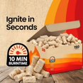 thumbnail image 4 of Fire Starter (150 PCS) Bulk Natural Fire Starters for Campfires, Fireplace, Charcoal Starter for Grill, BBQ, Wood Stove, Fire Pits - Odorless, Non-Toxic, Waterproof Natural Wood Starters, 4 of 7