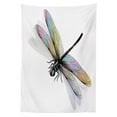 thumbnail image 2 of Dragonfly Outdoor Tablecloth, Shady Dragonfly Pattern with Ornate Lace Style Spiritual Beauty Wings Design, Decorative Washable Fabric Picnic Table Cloth, 58 X 84 Inches,Multicolor, by Ambesonne, 2 of 2
