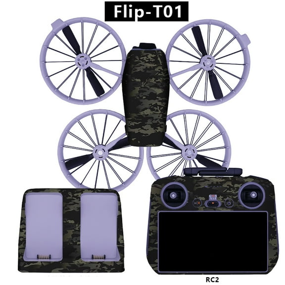 Decorative Sticker Skin Decal Kit for DJI flip,Waterproof Skin Sticker Decal DIY Accessory for DJI flip Drone,Anti-Scratch Protective Film
