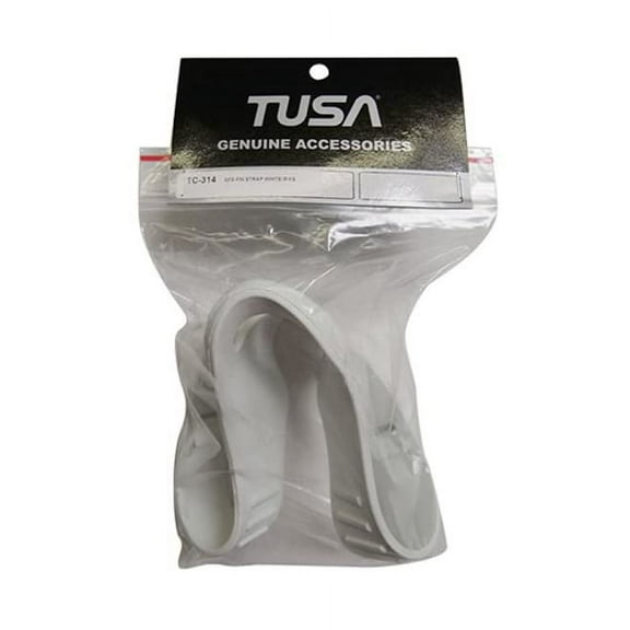 Tusa AFS - FIN STRAP 1PC (ALL TUSA OPEN HEEL FINS) (White, Medium / Large)