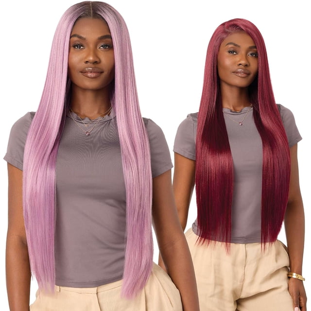 Yanonmyfd Outre Lace Front Wig - Perfect Hair Line - OnVybes - OnVybe 5 (JET BLACK 1)