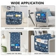 thumbnail image 3 of TV Remote Control Holder Couch Caddy, Non-slip Bedside Caddy Organizer with 5 Pockets for Key Glasses Phone Magazine Holders, 3 of 7