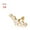 Gold, variant on Gold Color Body Jewelry CZ Ear Piercing Cartilage Helix Tragus Stud Earrings-Silver-2