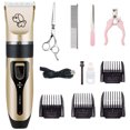 thumbnail image 1 of Electric Dog Grooming Clipper, Cordless Pet Grooming Kit Hair Clipper Kit for Dogs, Cats, Pets (Gold), 1 of 5