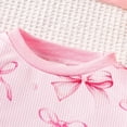 thumbnail image 3 of Eltusu Baby Girls Cotton Outfit Sets, Ruffle sleeve Two Pieces Long Sleeve Tops and Pants Set Pink Size 12-18 Months, 3 of 6