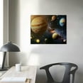 thumbnail image 4 of Orinice Planets Star Space Art Fine Art Aesthetic Poster & Print Wall Painting for Classroom Kitchen Office Farmhouse Bathroom Room Decor Pictures Wall Art Painting Print on Canvas Living Room, 4 of 6