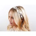 thumbnail image 3 of Tocado para niña con flores de tul, color marfil, SWEETV, para boda, 3 of 6