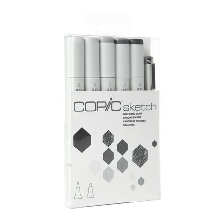 Copic® Sketch Marker Set, Grays (Best Paper For Copic Sketch Markers)