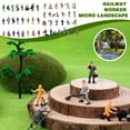 thumbnail image 2 of 10pc Scale 1 : 87 Model Railway Painted Train Street Figures Worker People N1, 2 of 6