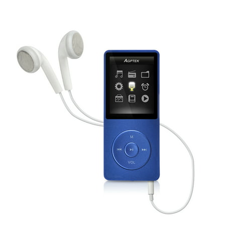 AGPtek MP3 8GB & 70 Hours Playback Lossless Sound Music Player (Supports up to