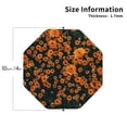 thumbnail image 2 of Honeii Daisies print Leather Coaster Set of 4, ideal for safeguarding your furniture from drinks spills and effortless cleanup-Octagon, 2 of 6