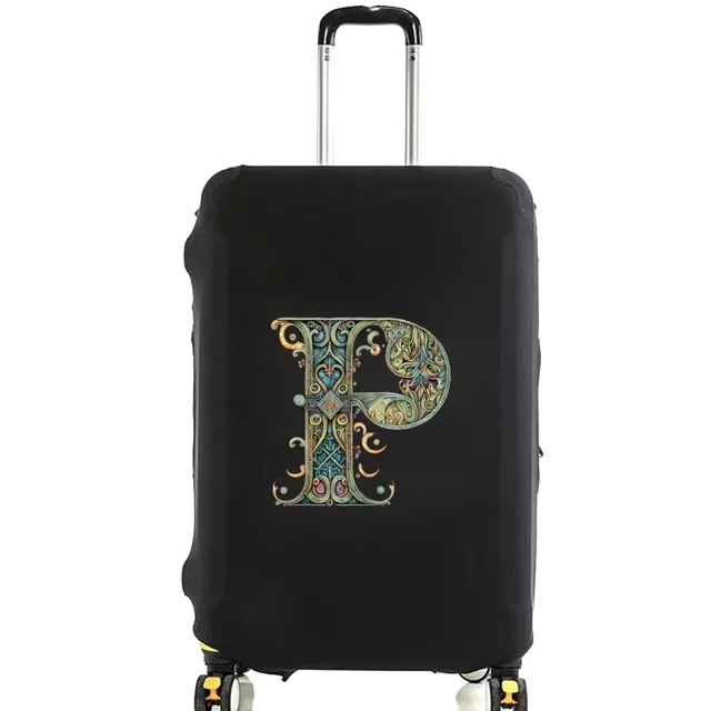 Luggage Covers Protective Cover Travel Luggage Scratch Proof Dust Cover Reusable Dust Cover Washable Graphic Print Pattern 8Graphic Letter P M