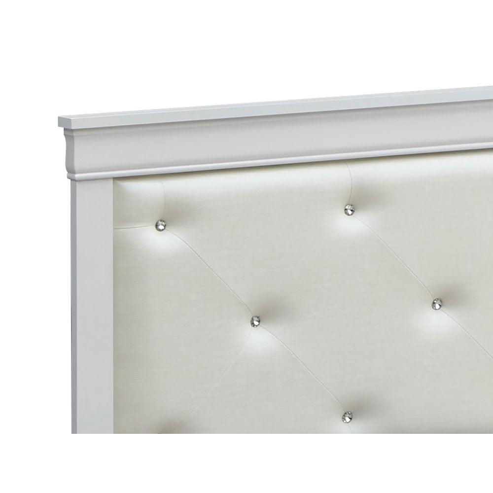 Glory Furniture Lorana Twin Bed in White Color