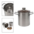 thumbnail image 2 of Multipurpose Deep Frying Pot with Handles Milk Pot Stainless Steel Small Pot, 2 of 12