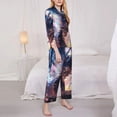 thumbnail image 3 of Kdxio Urban Style Colorful Dragon Women's Pajama Sets Long Sleeve Button Down Sleepwear Nightwear Soft Pjs Lounge Sets-Small, 3 of 7