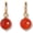 Carnelian, variant on Natural gemstone teardrop earrings, modern minimalist jewelry, women's gift | Includes 14K gold-plated earrings