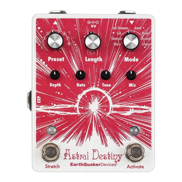 Pedal de reverberación de octava modulada Earthquaker Devices Astral Destiny