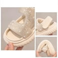 thumbnail image 6 of NOKIO Kids' Summer Shoes Girls' Platform Sandals Girls' Glitter Sandals Summer New Soft Lightweight Breathable Shiny Water Diamond Children's Daily Fashion Versatile Beach Sandals, 6 of 7