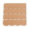 thumbnail image 6 of 30X Plastic Interlocking Deck Tiles Dark Wood Grain Outdoor Patio Pavers 12"x12" for Patio Deck, Poolside, Garden, 6 of 18