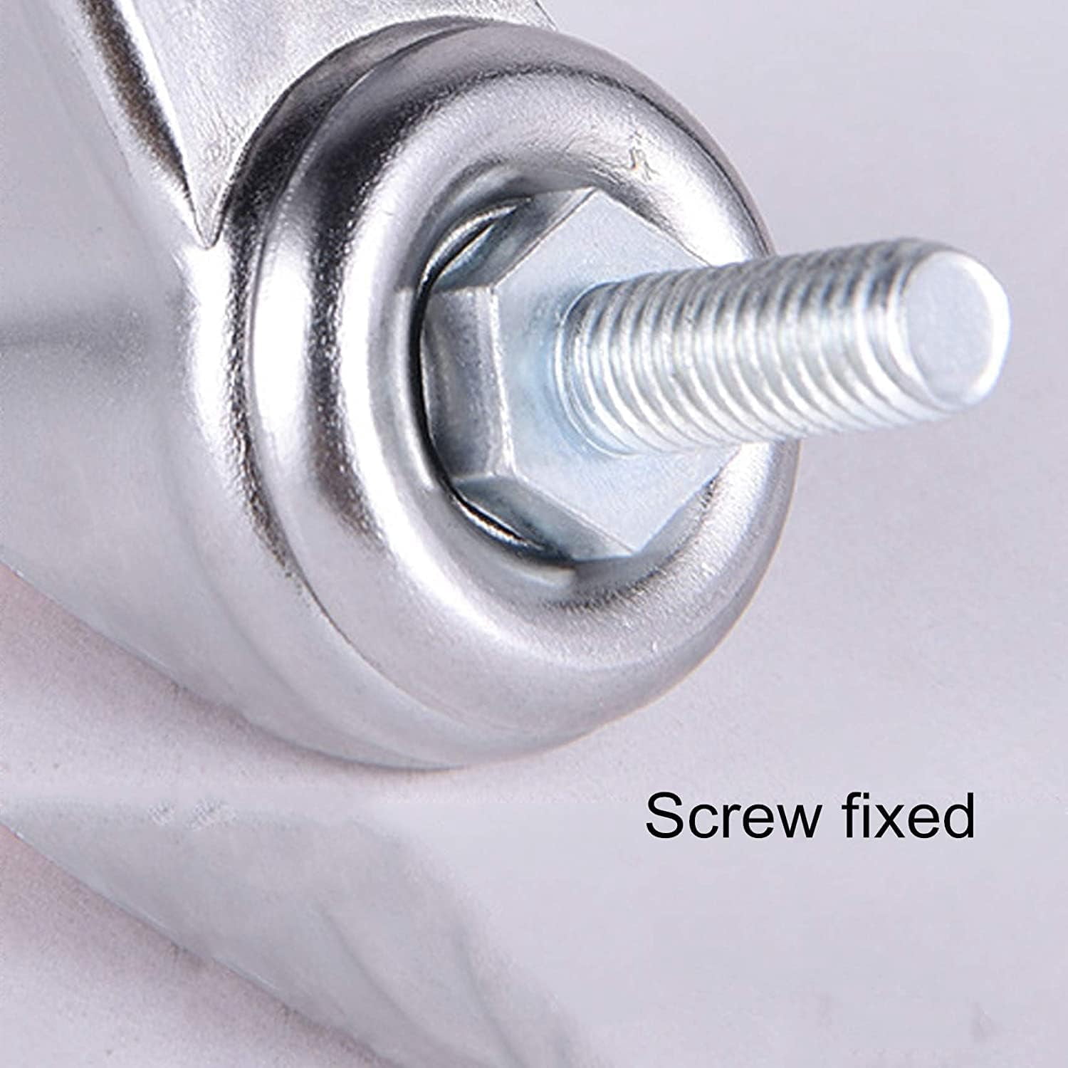 Gamvdout Furniture Casters with Brake 360 Degree Rotating Threaded Stem Caster Wheel M8/M10 for Office Chair Screws Mute I