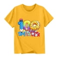 thumbnail image 4 of RXMEKW T-Shirt Imprimé pour Filles Manches Courtes Col Rond Haut Décontracté pour Enfants en Polyester avec Design Graphique Beigne pour la Saison Scolaire Printemps et Été, 4 of 5