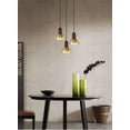 thumbnail image 4 of FSLiving No Drilling 3 Lights Gold Swag Pendant Light with 15ft Plug in UL Cord Island Chandelier Pendant Lighting Fixtures Hanging Ceiling Light for Kitchen Island Gallery Staircas Bar - 1 Set, 4 of 9