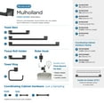 thumbnail image 5 of Amerock Mulholland Matte Black 9 inch (229mm) Towel Bar, 5 of 6