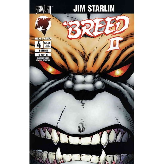 Breed II #4 VF ; Malibu Comic Book