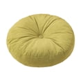 thumbnail image 1 of Cojín de suelo redondo para meditación, decorativo y elegante, para el hogar, sofá, silla, cama, coche, balcón y sala de estar. Verde, 1 of 8