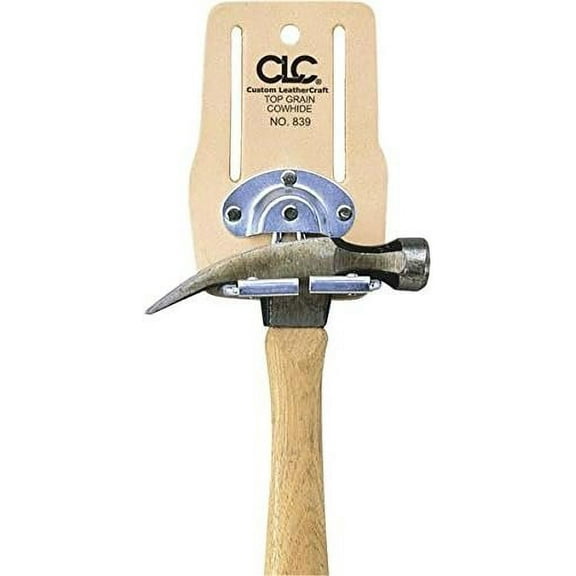 Custom Leather Craft Hammer Holder 839 Snap-In Swinging - Tool Organizer - Beige