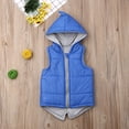 thumbnail image 3 of Douhoow 0-5Y Toddler Dinosaur Vest Down Hooded Zipper Jacket Waistcoat Coat Winter Warm Outwear, 3 of 7
