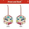 thumbnail image 2 of Pofeuu London Symbols Print Christmas Decorations Christmas Ornaments Round Acrylic Flat Hanging Pendant Xmas Hanging Decoration-Hexagon, 2 of 7